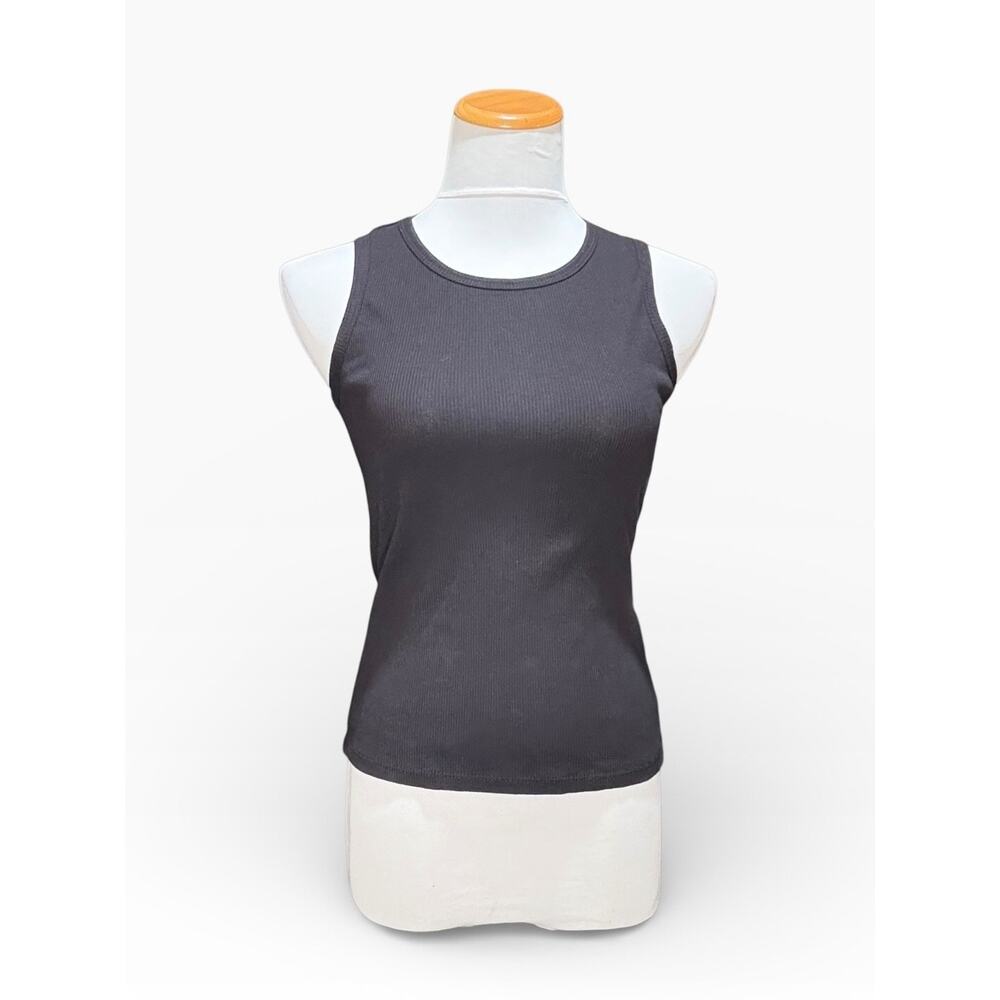 1. State black ribbed cotton tank - Cut Out Back - Size S NWT MSRP$ 49